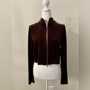 velvet jacket size large (seems small)